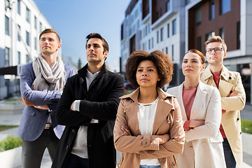 Image showing international group of people on city street