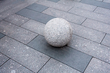 Image showing Photo of one marble ball