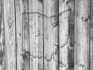 Image showing Map of Ohio on weathered wood