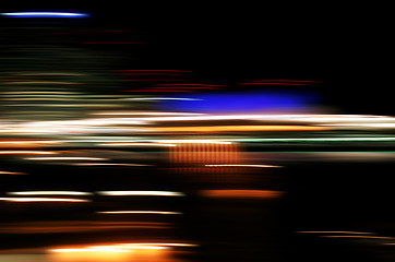 Image showing Abstract City Lights At Night