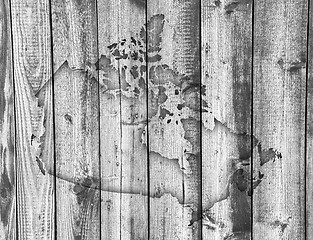 Image showing Map of Canada on weathered wood