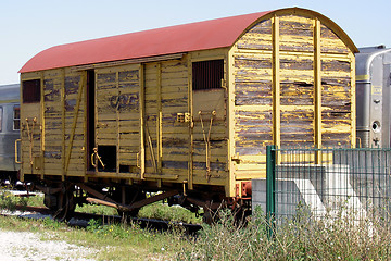 Image showing The old Railway truck