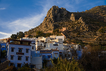 Image showing Chefchaouen, the blue city in the Morocco.