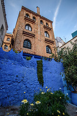 Image showing Chefchaouen, the blue city in the Morocco.