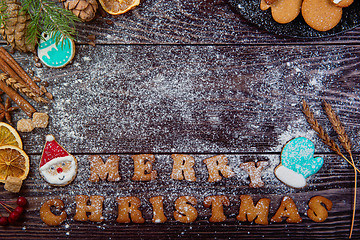 Image showing Gingerbreads for new years and christmas