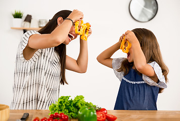 Image showing Having fun in the kitchen