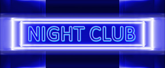 Image showing neon sign of night club