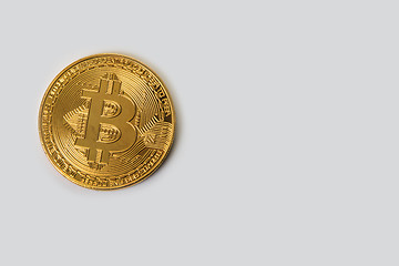 Image showing Bitcoin coin with dollars