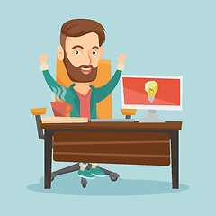 Image showing Successful business idea vector illustration.