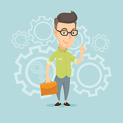 Image showing Successful business idea vector illustration.