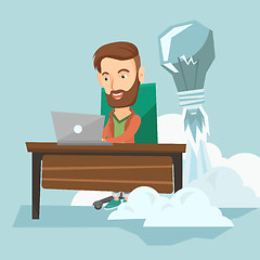 Image showing Successful business idea vector illustration.