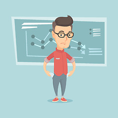 Image showing Bancrupt business man vector illustration.