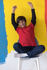 Image showing Portrait of a happy young boy