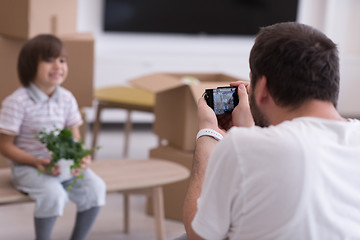 Image showing Photoshooting with kid model