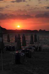 Image showing bulgarian sea sunset