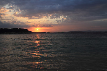 Image showing bulgarian sea sunset