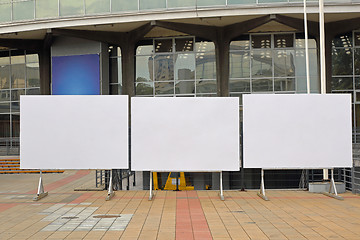 Image showing Empty billboards