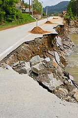 Image showing Landslide damage