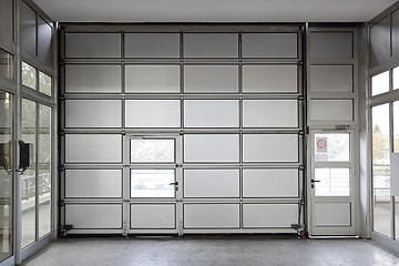 Image showing Big garage door