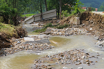 Image showing Bridge destruction