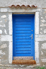 Image showing Blue door