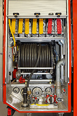 Image showing Fire engine equipment