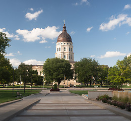 Image showing Topeka Kansas Capital Capitol Building Downtown City Skyline