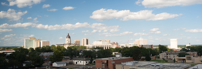 Image showing Topeka Kansas Capital Capitol Building Downtown City Skyline