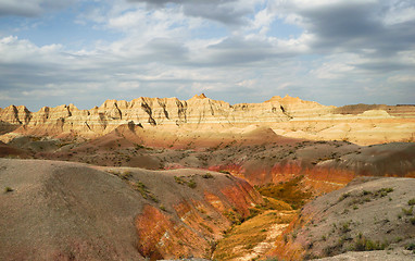 Image showing Geology Rock Formations Badlands National Park South Dakota