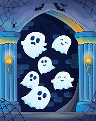 Image showing Ghosts in haunted castle theme 4