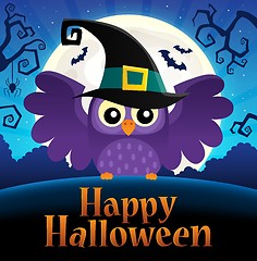 Image showing Happy Halloween sign thematic image 1