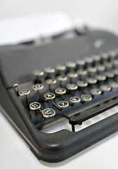 Image showing Old typing machine