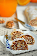 Image showing Walnut Nut Roll