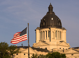 Image showing South Dakota State Capital Building Hughes County Pierre SD