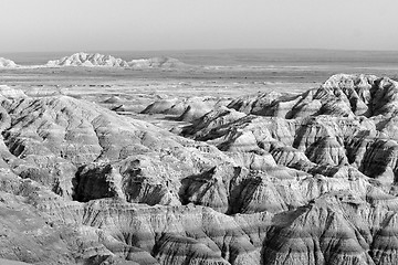 Image showing Geology Rock Formations Badlands National Park South Dakota