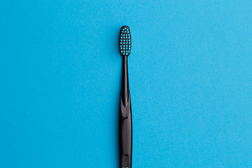 Image showing Black toothbrush , place for words