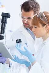 Image showing Health care researchers working in scientific laboratory.