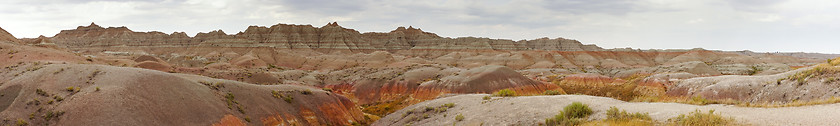 Image showing Geology Rock Formations Badlands National Park South Dakota