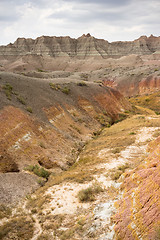 Image showing Geology Rock Formations Badlands National Park South Dakota