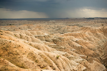 Image showing Storm Over Badlands National Park South Dakota Western Skies