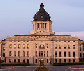 Image showing Sunrise South Dakota State Capital Building Hughes County Pierre