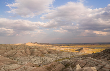 Image showing Geology Rock Formations Badlands National Park South Dakota