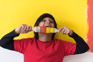 Image showing boy painter