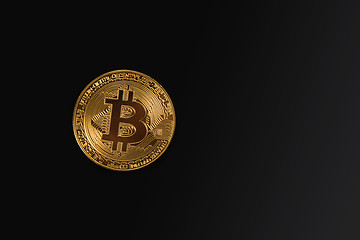 Image showing Golden Bitcoin coin