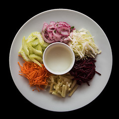 Image showing vegetables on a plate