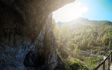 Image showing Denisova caves in Altai