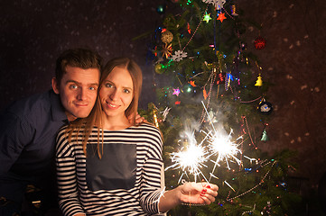 Image showing Couple new year