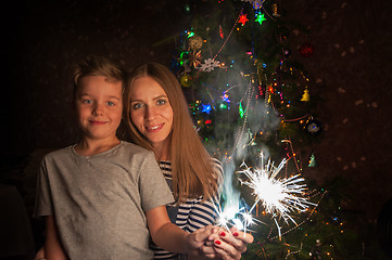 Image showing Family new year