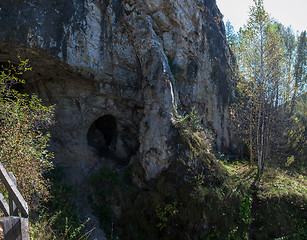 Image showing Denisova caves in Altai