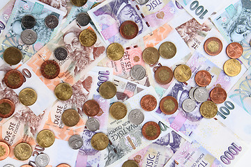 Image showing czech money texture 